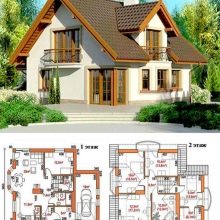 Проекты домов и коттеджей с мансардой и гаражом