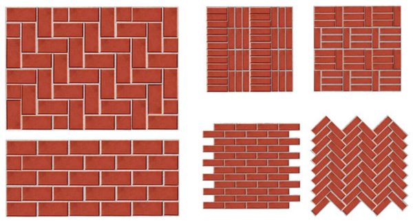Схемы укладки тротуарной плитки