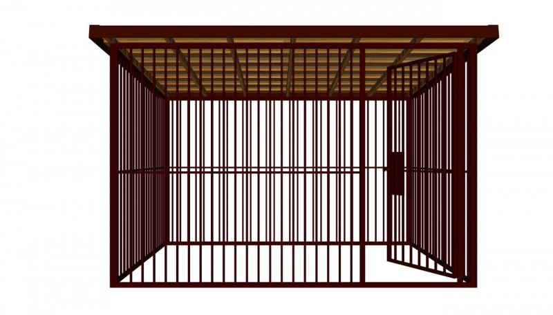 Вольер для собаки своими руками
